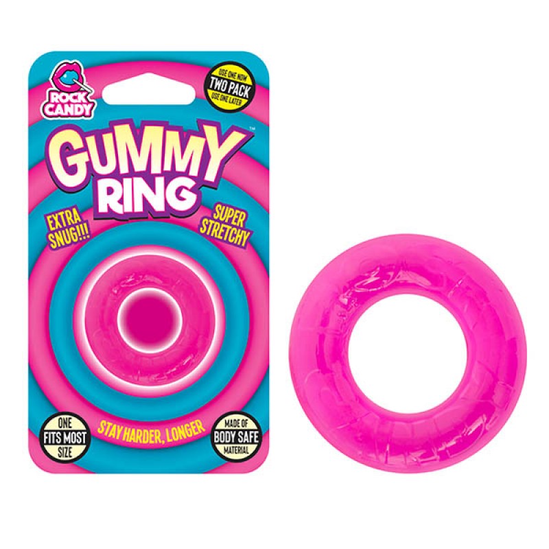 Rock Candy Gummy Ring - Pink